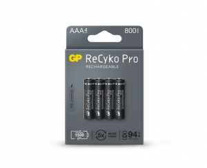 GP ReCyko Pro Professional AAA (HR03) 800mAh akku (4db/csomag) (B22184)