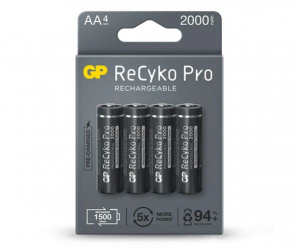 GP ReCyko Pro Professional AA (HR6) 2000mAh akku (4db/csomag) (B22204)