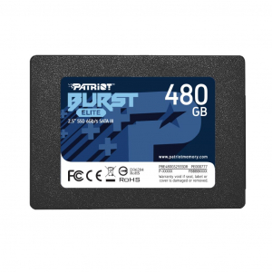 480GB Patriot 2,5" Burst Elite SSD meghajtó (PBE480GS25SSDR)