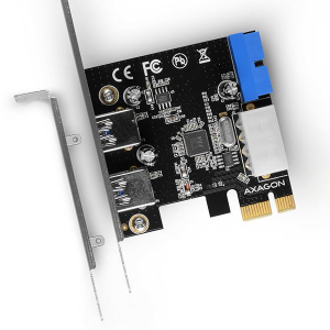 Axagon 2+2x USB 3.2 Gen1 bővítő kártya PCIe (PCEU-232VL)