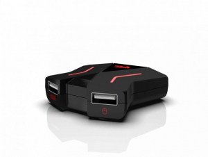 Redragon K585 egykezes Gaming billentyűzet, M721-Pro egér és GA200 konzol adapter fekete (K585RGB-BB)