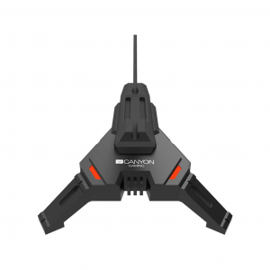 Canyon 2az1-ben egérkábel-vezető és USB Hub fekete (CND-GWH100)