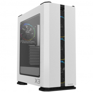 Zalman X3(WHITE) táp nélküli ablakos ház fehér